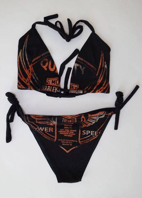 CR501 Ladies Reworked Edgy Fashion Grade A Bikni And Top