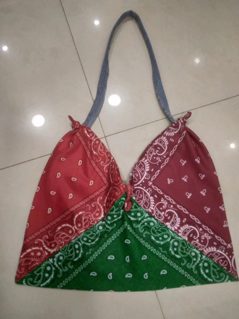 CR086 Reworked Ladies Handerchief Design Handbag