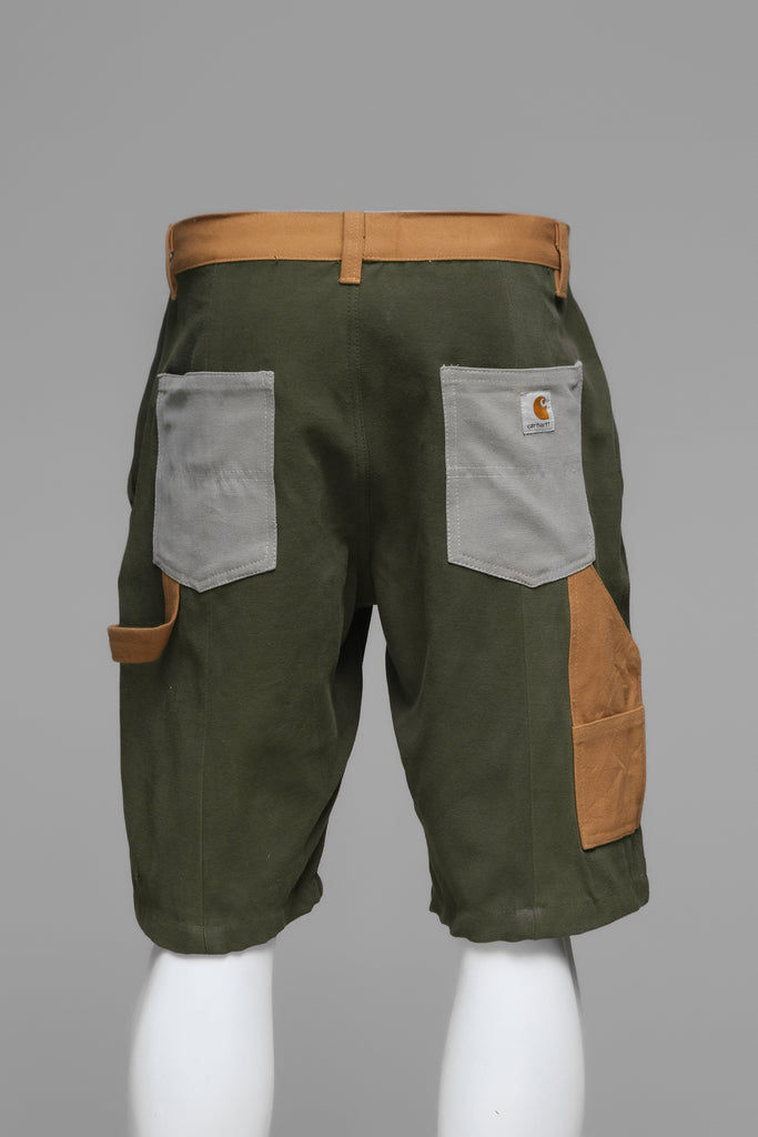 CR063 Men Reworked Stitched Modern Carhartt Multi Color & Shorts