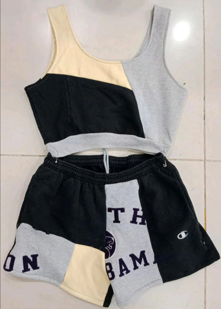 CR47 Reworked Blouse and Sexy Short set