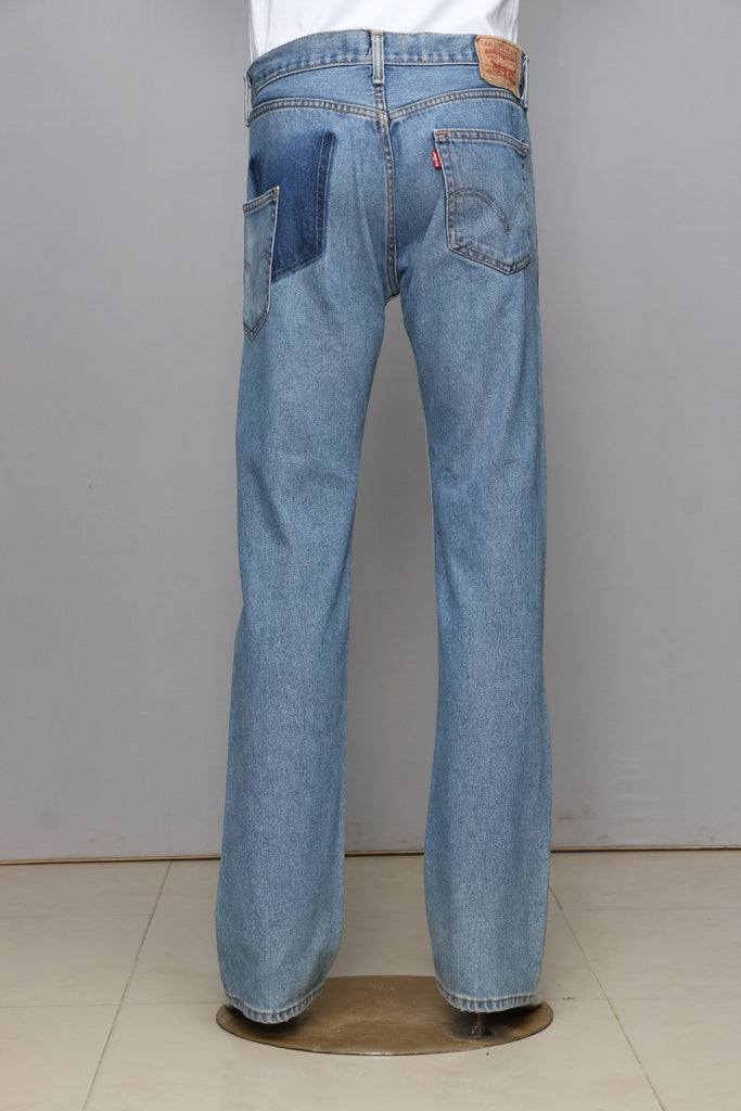 CR052 Reworked Slant Pocket Denim Pants