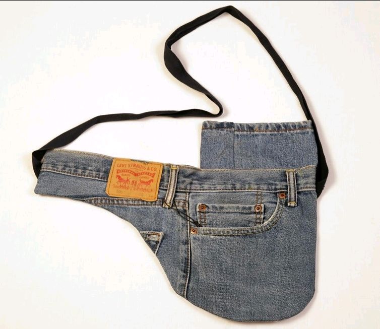 CR885 Reworked Levis Denim Hobo Bags