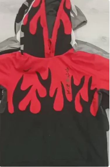 Reworked Grade A Flame Hoodies