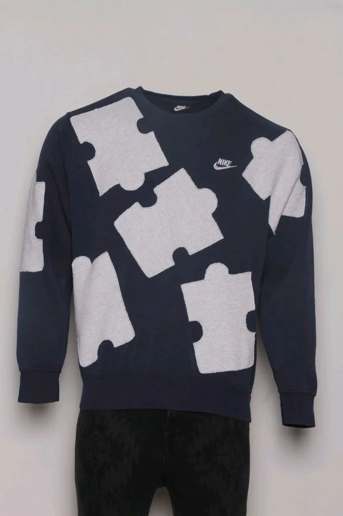 CR208 Reworked Branded Puzzle Patch Sweatshirts