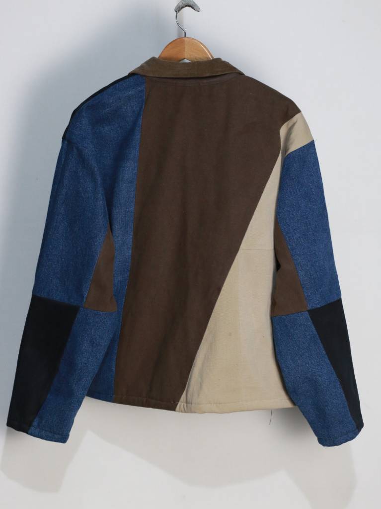 CR8856 Reworked Denim Insert Carhartt Jacket for Men