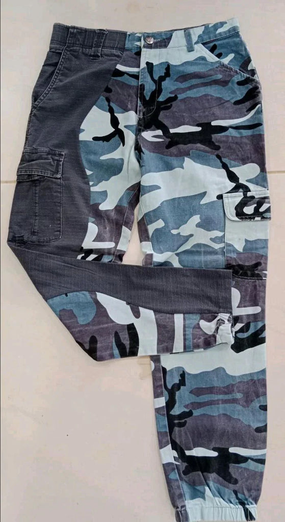 CR945 Reworked Cut and Sew Cargo Pocket Pants