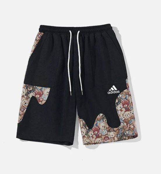 Reworked Jacqurad Contrast Panels Unisex Branded Shorts