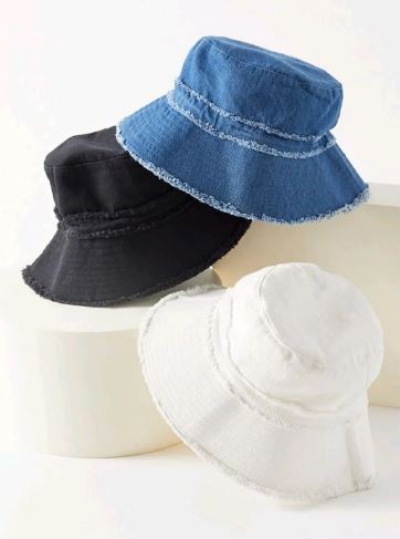 Reworked Denim Bucket Fashion Hat