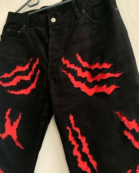 CR991 Men Reworked Denim With Variance Panels