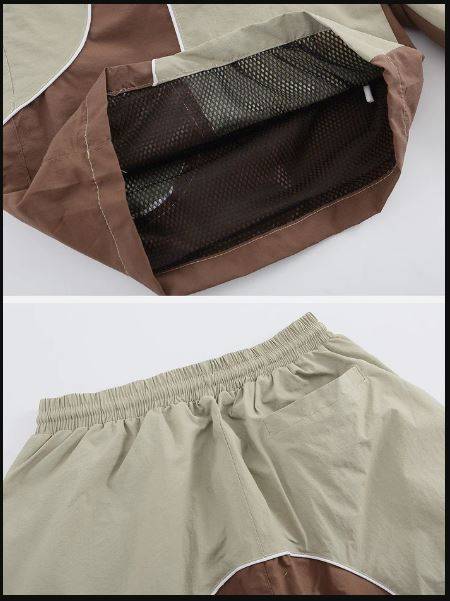 CR447 Unique Design Men Reworked Cotton Shorts
