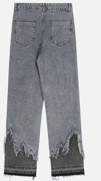 CR453 Reworked Ladies Denim Pants with Contrast Panels