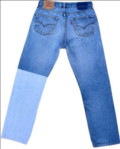 CR886 Men Reworked Denim With Pastiche