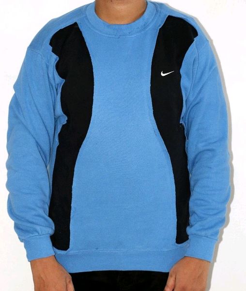 CR875 Men Reworked Sweatshirt With Contrast Element Insert