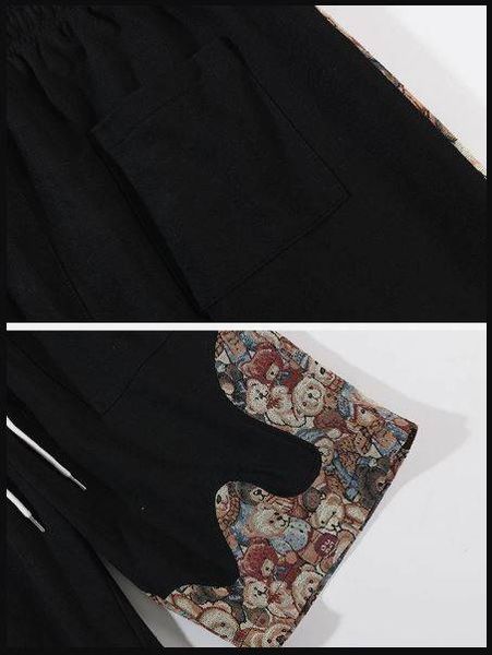 CR452 Reworked Jacqurad Contrast Panels Unisex Branded Shorts