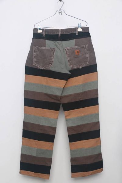 CR864 Men Reworked Carhartt Patchwork Diverse Toned Trouser
