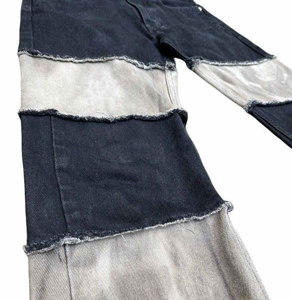 CR696 Reworked Branded Men's Camo Insert Jeans
