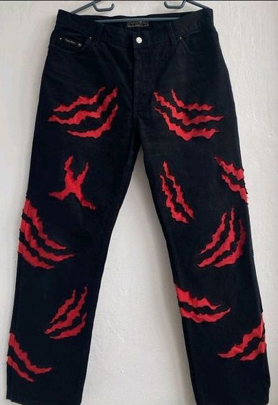 CR991 Men Reworked Denim With Variance Panels