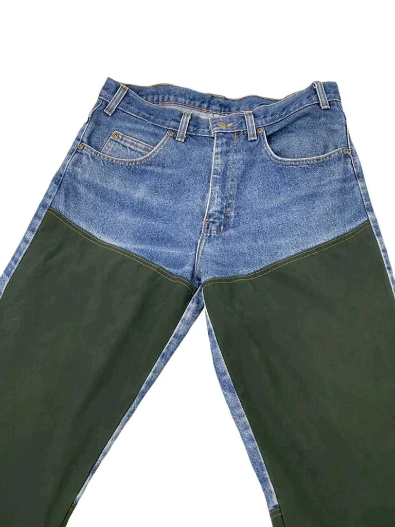 CR218 Reworked Contrast Panel Men's Denim Trouser