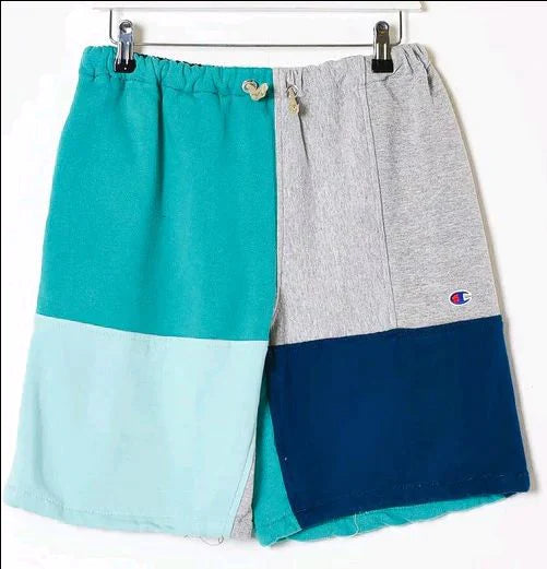 CR424 Men Reworked Colorful Beachwear Shorts