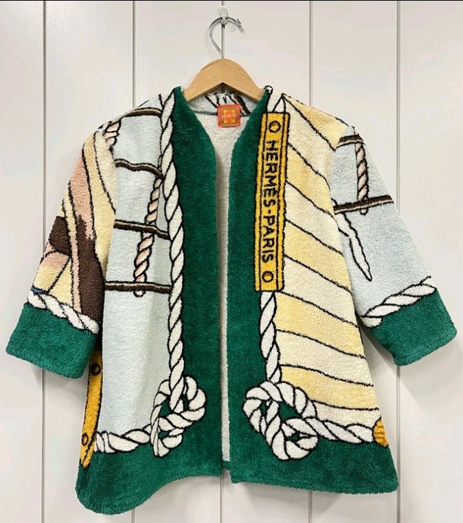 CR993 Reworked Jacket using Printed Towel