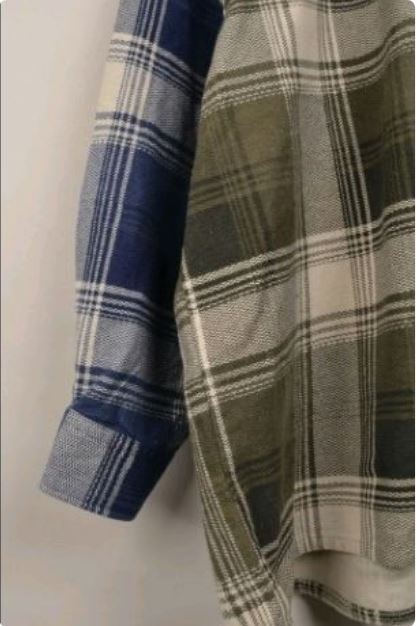 CR287 Men Reworked Double Color Distinction Shirts