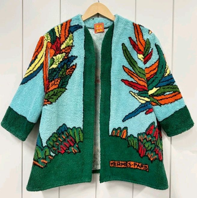 CR993 Reworked Jacket using Printed Towel