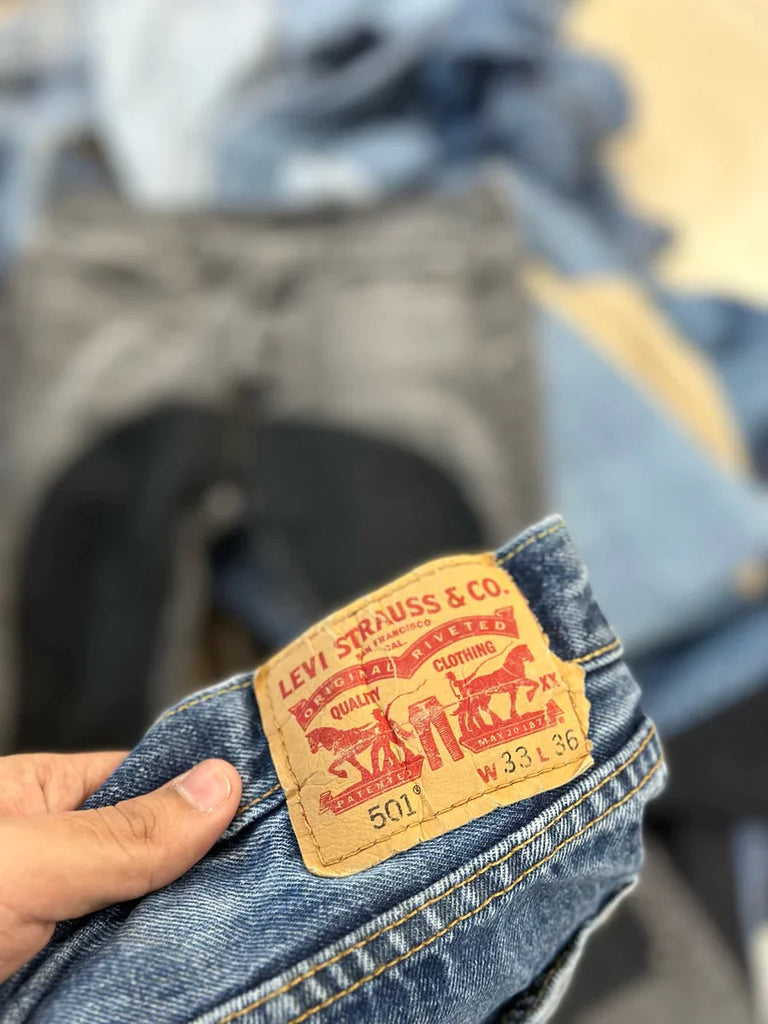 CR043 Reworked Levi's 501 Double Knee