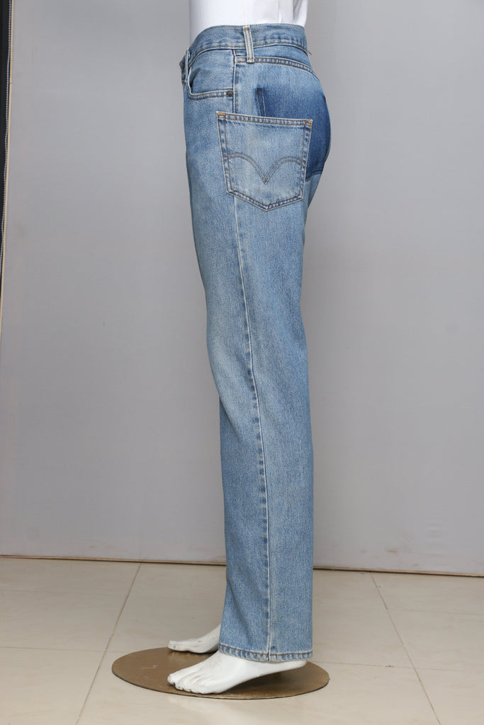 CR052 Reworked Slant Pocket Denim Pants