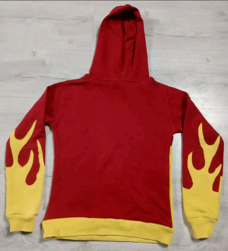 CR7116 Reworked Branded Fashion Forward Flame Hoodies