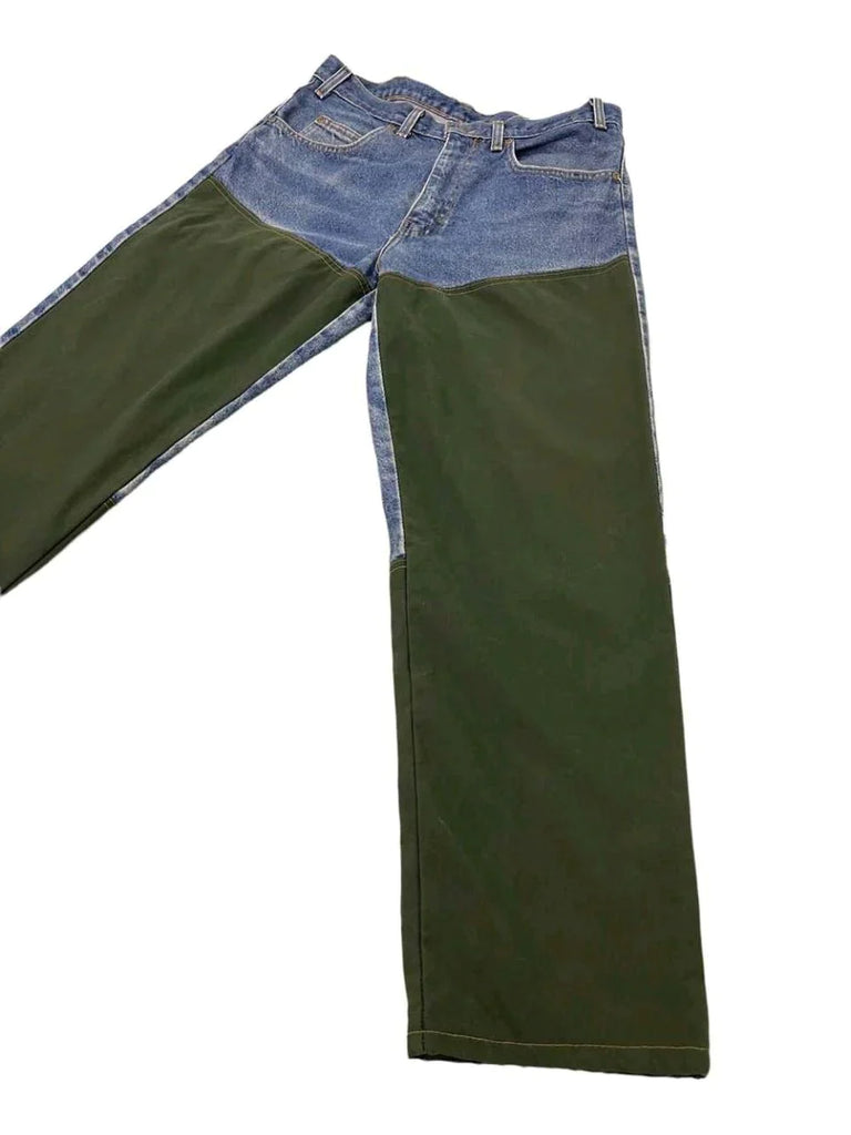 CR218 Reworked Contrast Panel Men's Denim Trouser