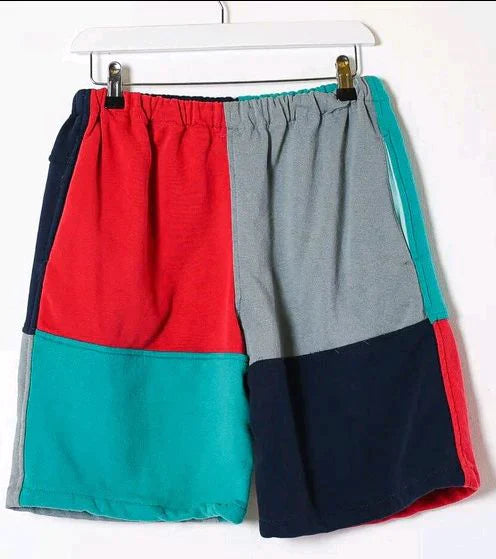 CR424 Men Reworked Colorful Beachwear Shorts