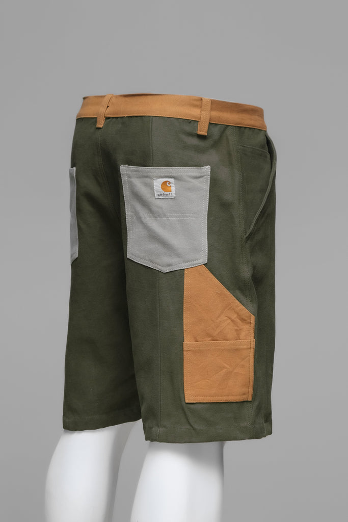 CR063 Men Reworked Stitched Modern Carhartt Multi Color & Shorts