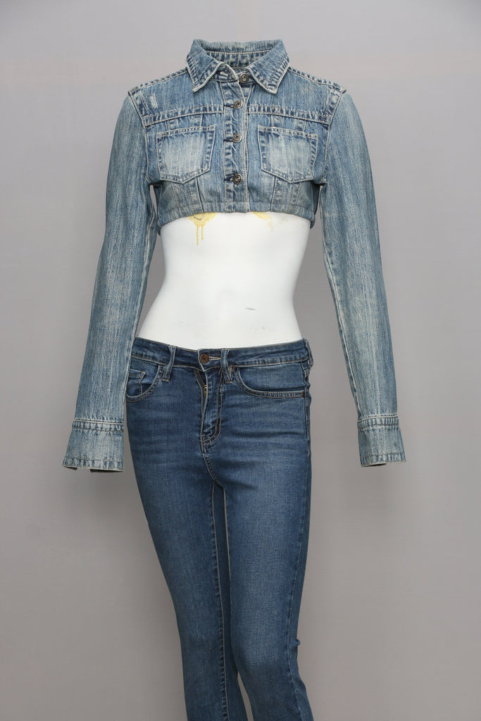 Ladies Reworked Levis Star Jeans with Edges